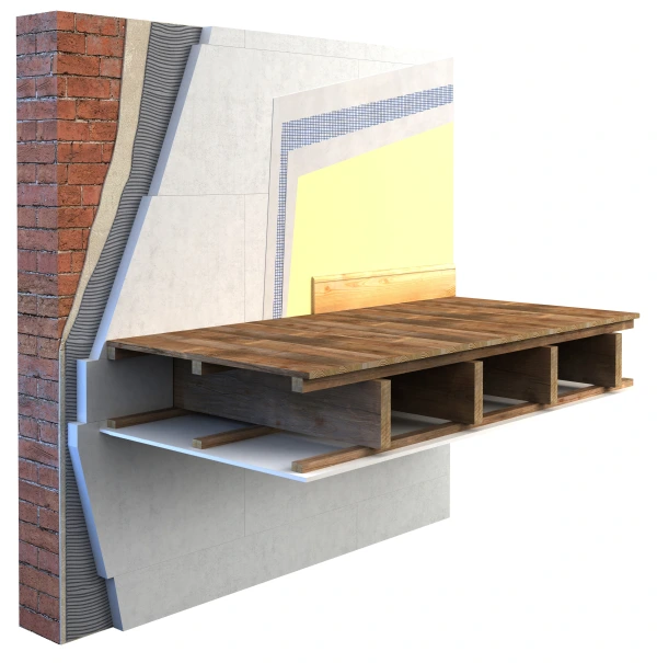 Clima Redboard Pro to insulated ceiling joist, wall continuously insulated. Clima Redboard Pro to insulated ceiling joist, wall continuously insulated.